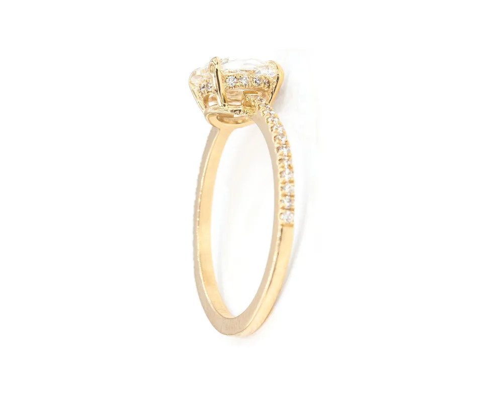 1-Carat Round Rose Cut Taylor Ring