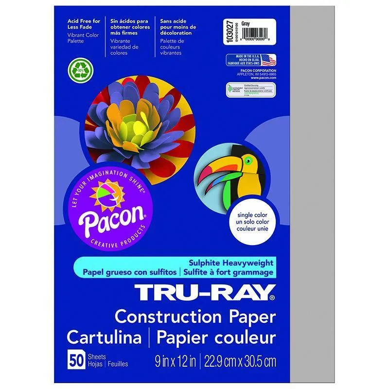 (10 Pk) Tru Ray 9 X12 Gray