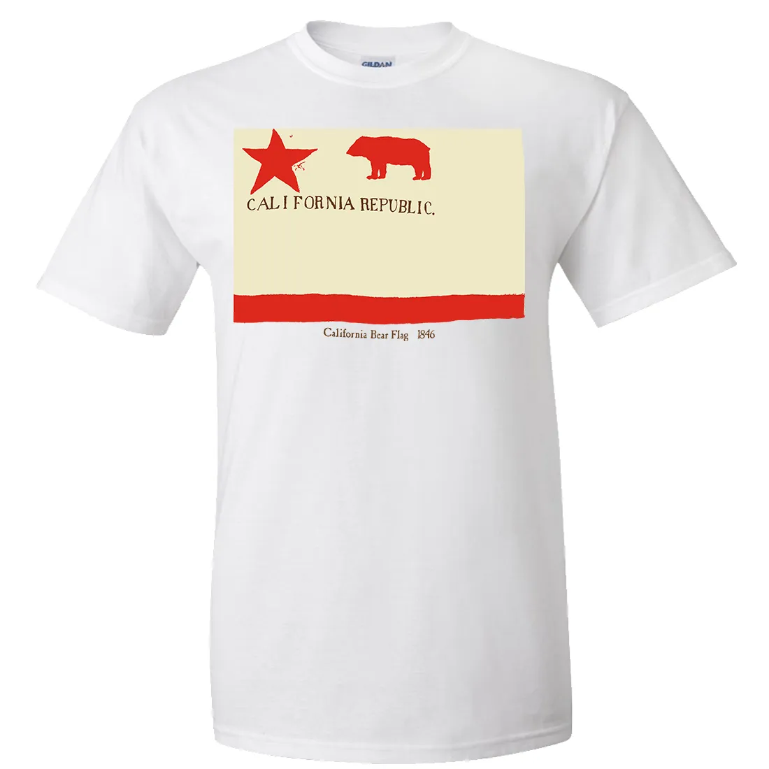 1846 California Republic State Flag T-shirt/tee