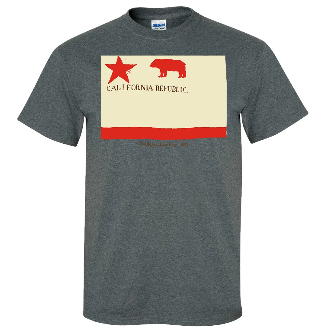 1846 California Republic State Flag T-shirt/tee