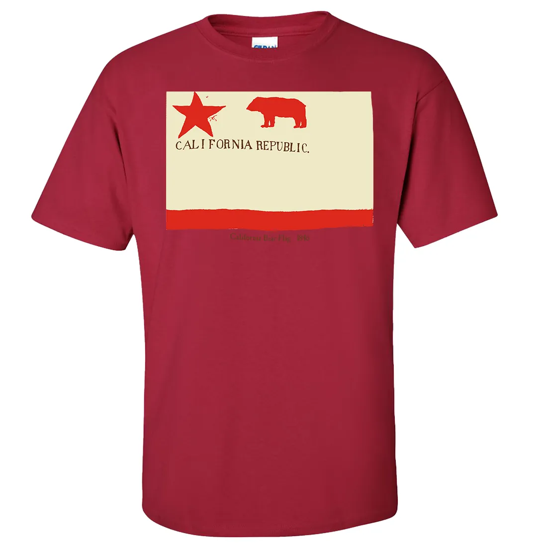 1846 California Republic State Flag T-shirt/tee