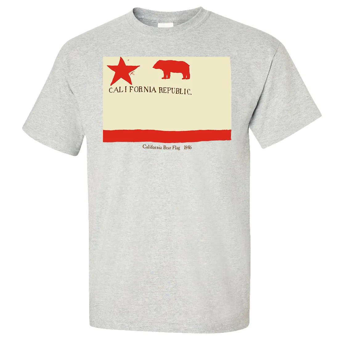 1846 California Republic State Flag T-shirt/tee