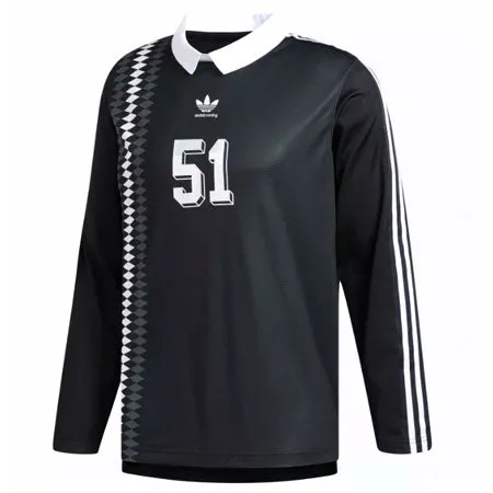 ADIDAS JOHNSON L/S JERSEY - BLACK WHITE