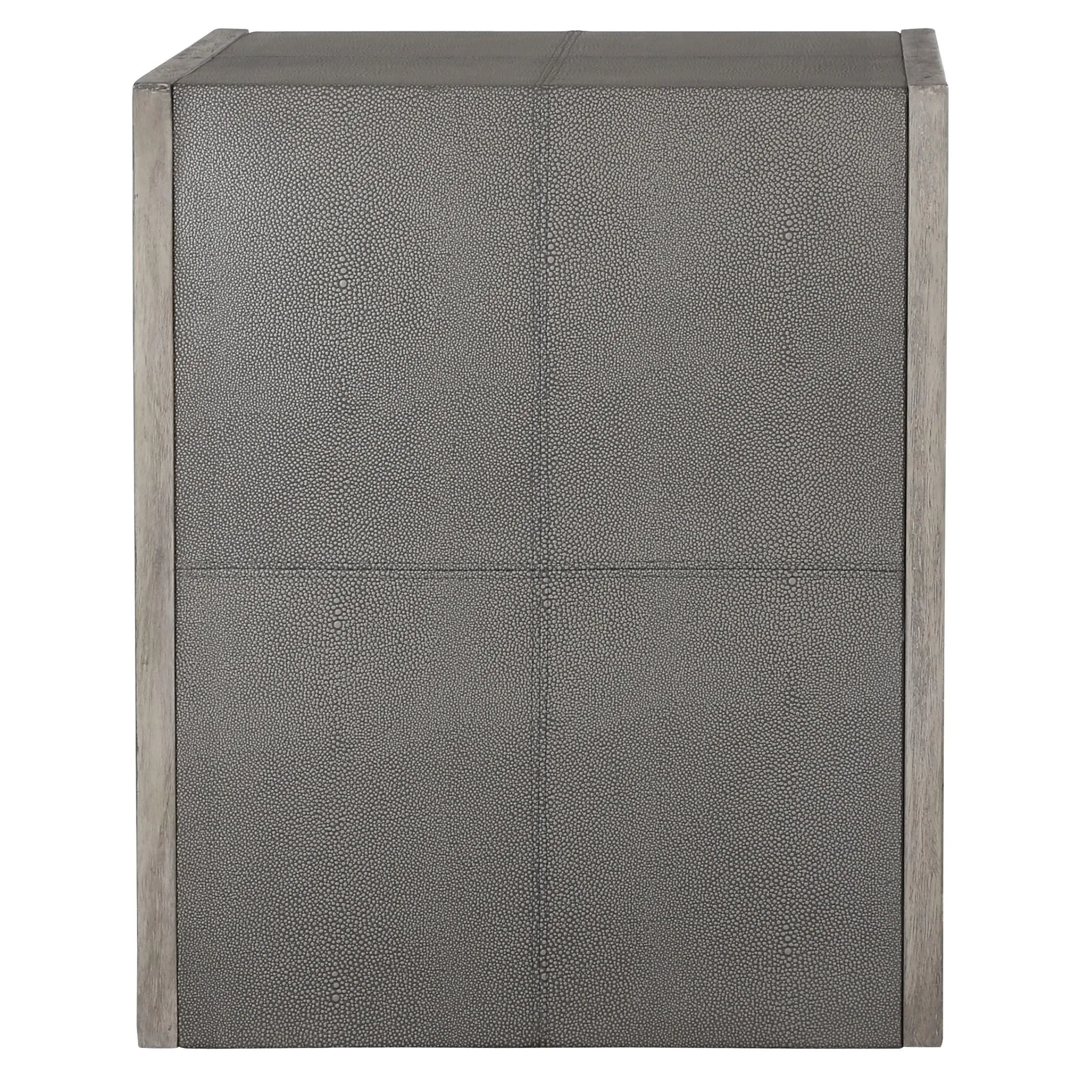 Aerina Modern Gray End Table