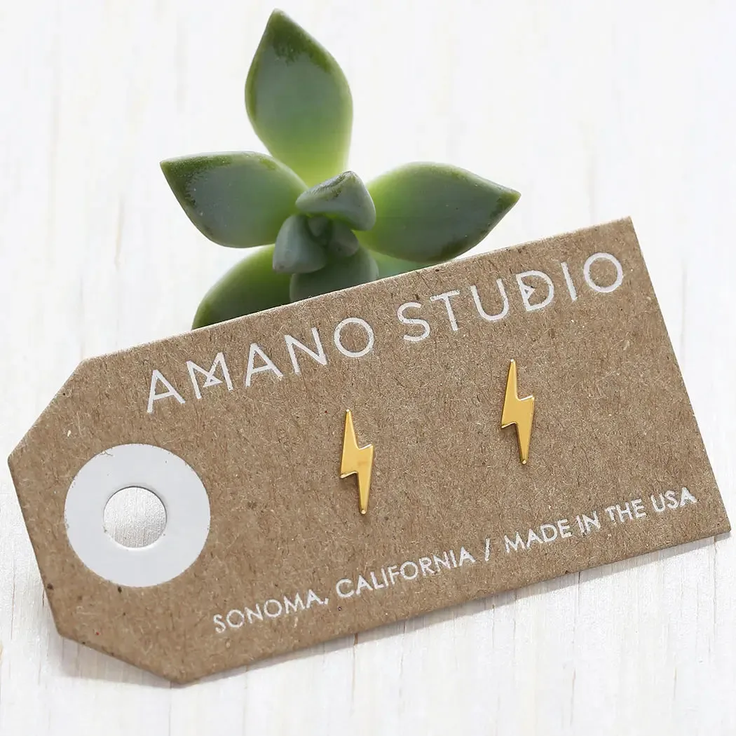 Amano Studio - Lightning Bolt Studs