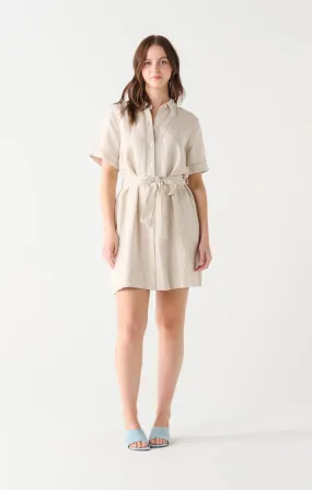 Amie Belted Mini Shirt Dress