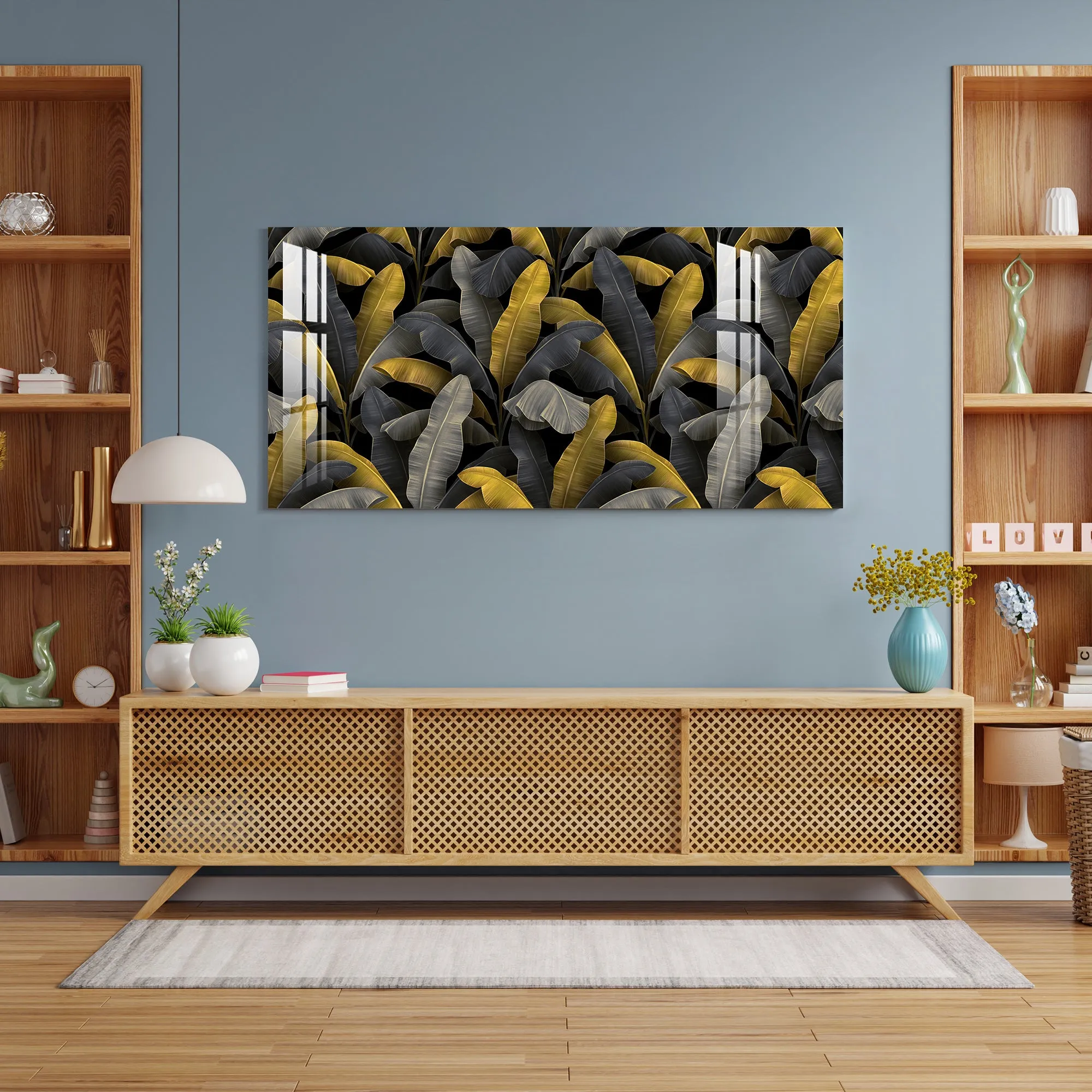 Banana Leaves Acrylic Wall Art