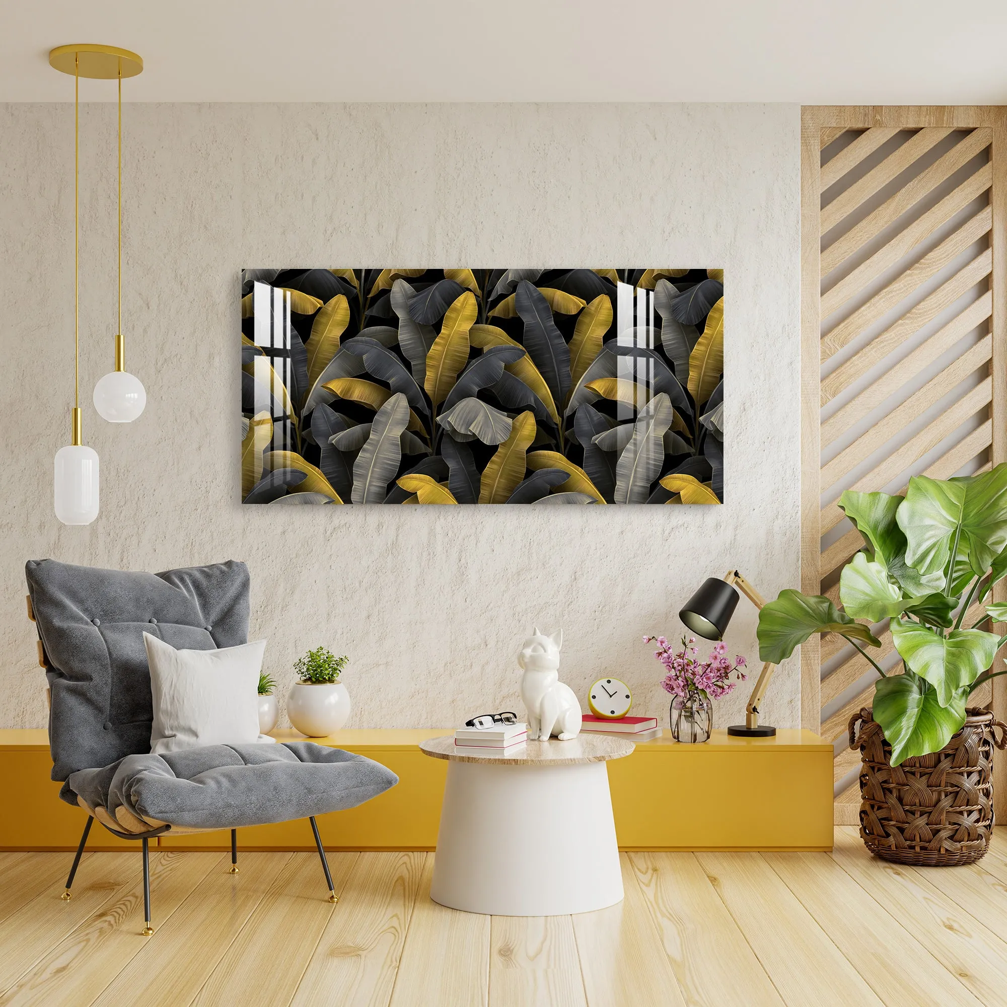 Banana Leaves Acrylic Wall Art