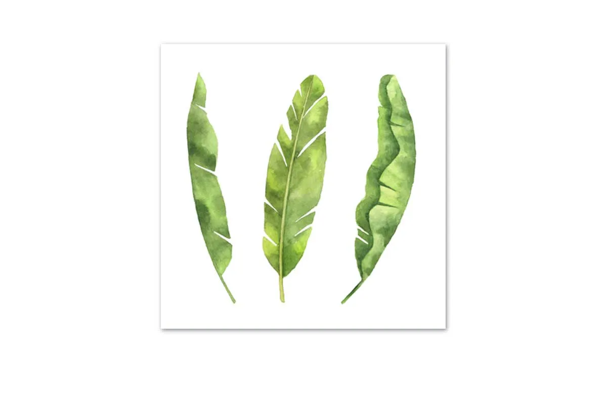 Banana Leaves | Tropical Leaf Wall Art