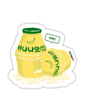 Banana Milk Sticker