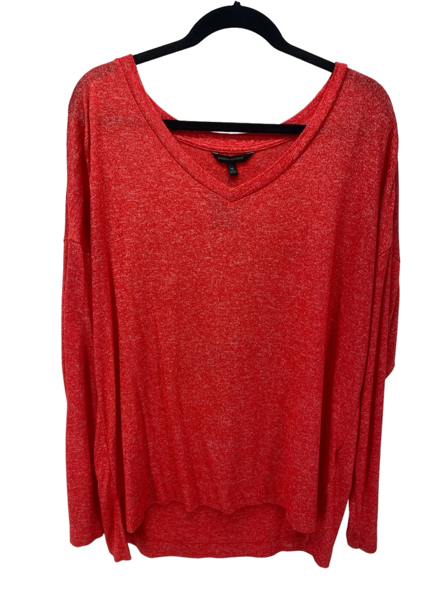 Banana Republic Misses Size XL Red LS Blouse