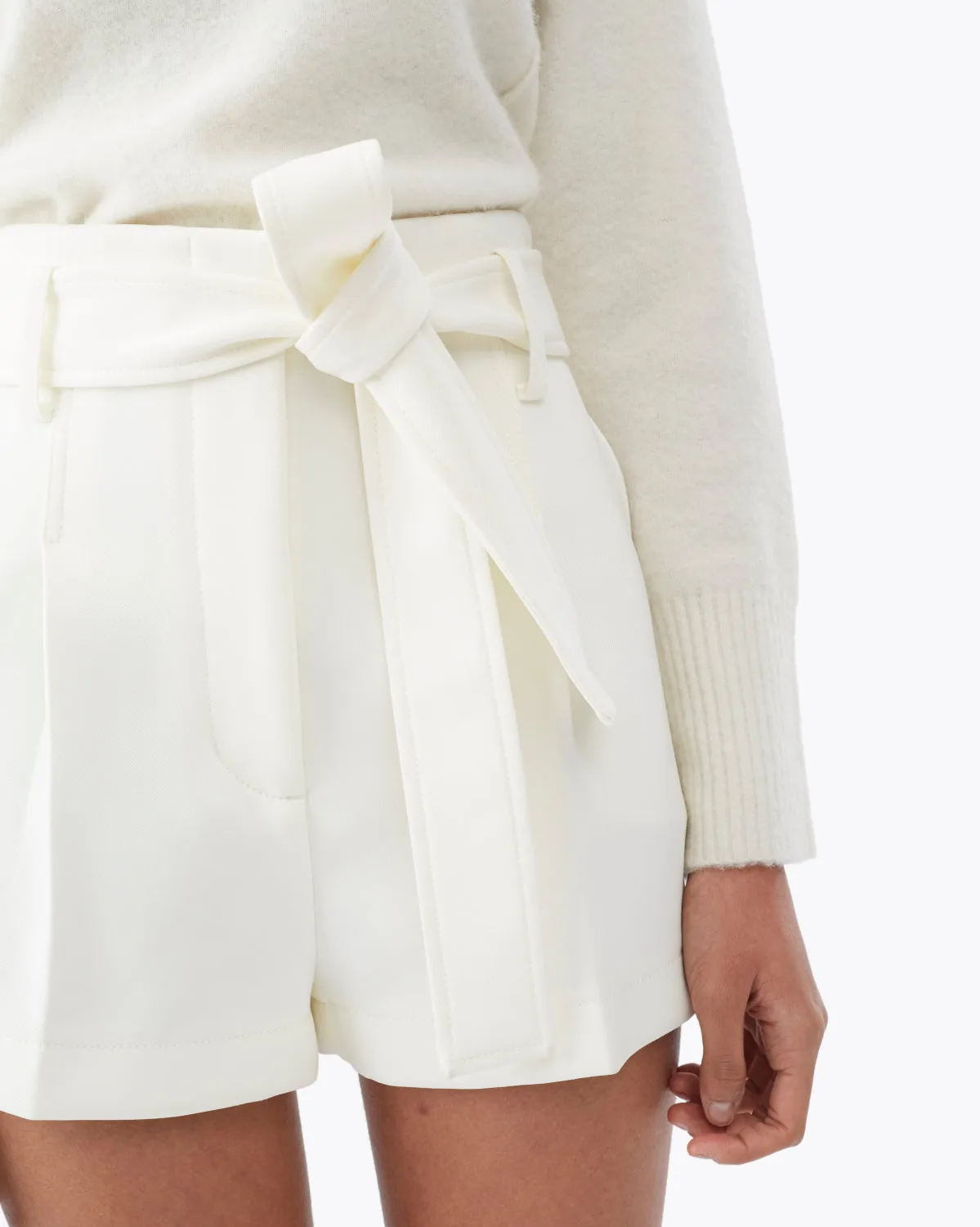 Belted High Waisted Structured