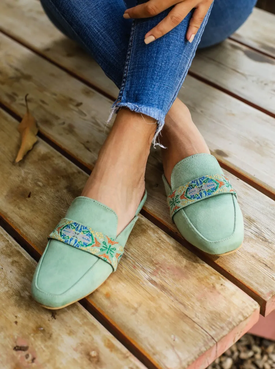 Belted Mules Mint