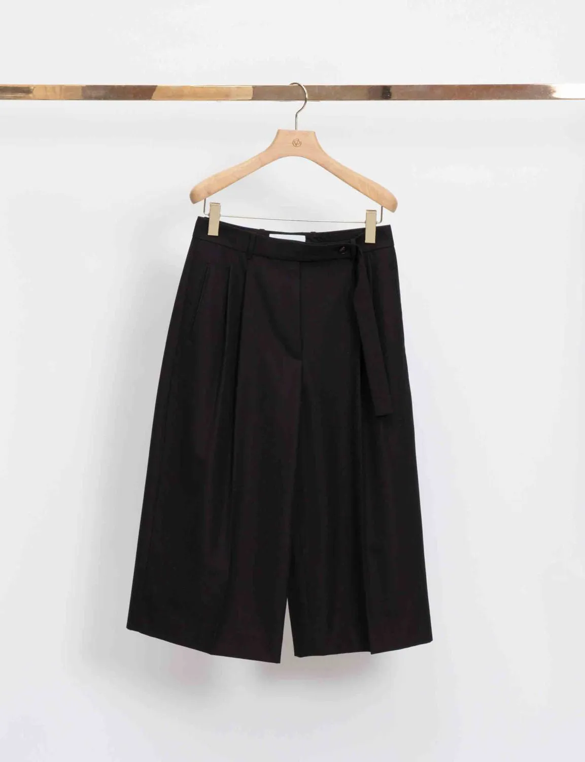 Belted Pleated Culottes