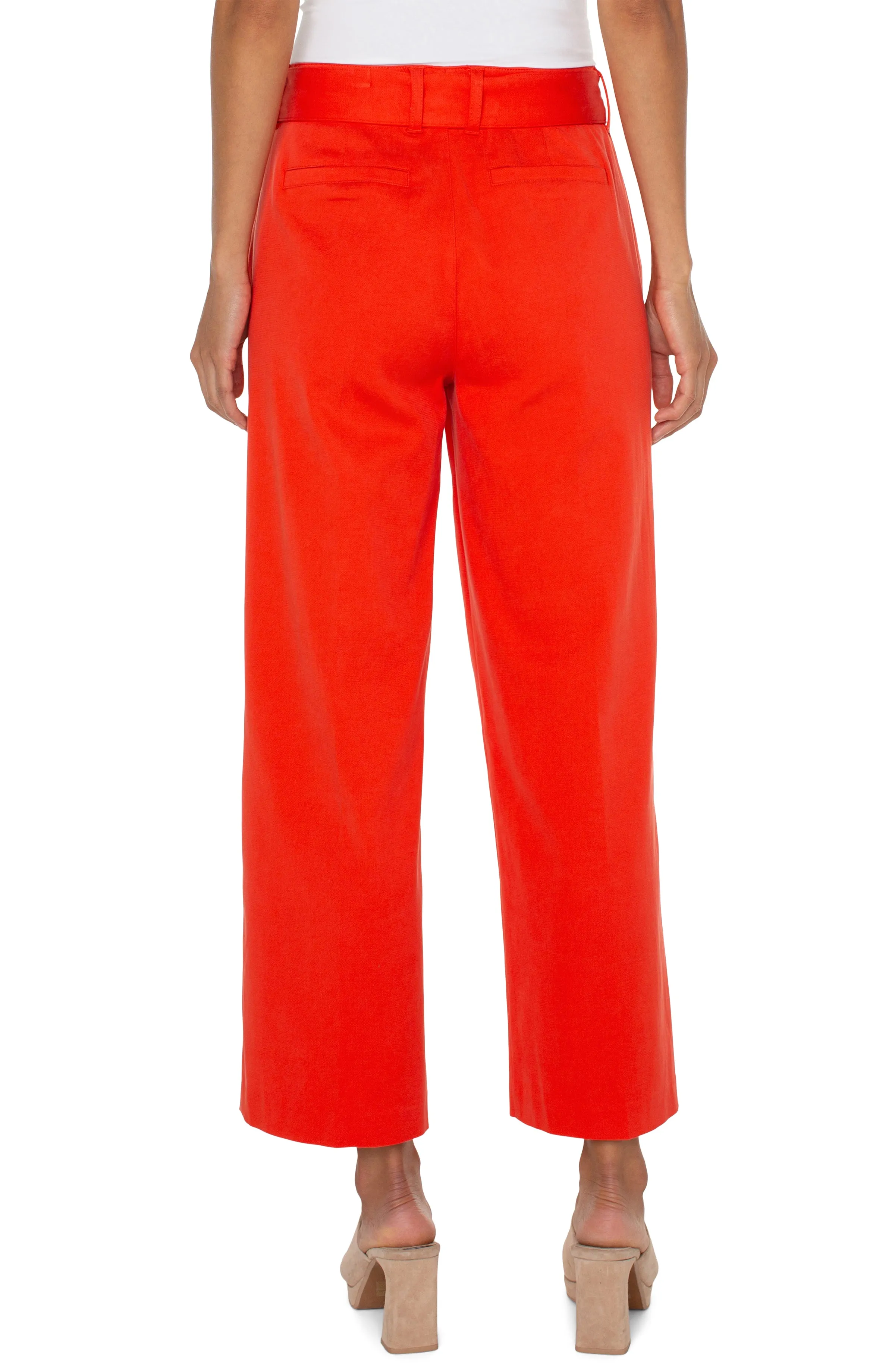 BELTED STRAIGHT TROUSER