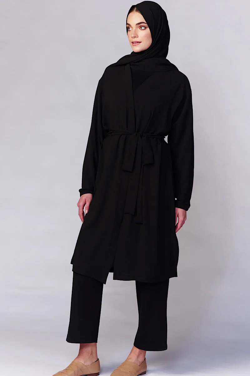 Black Belted Robe