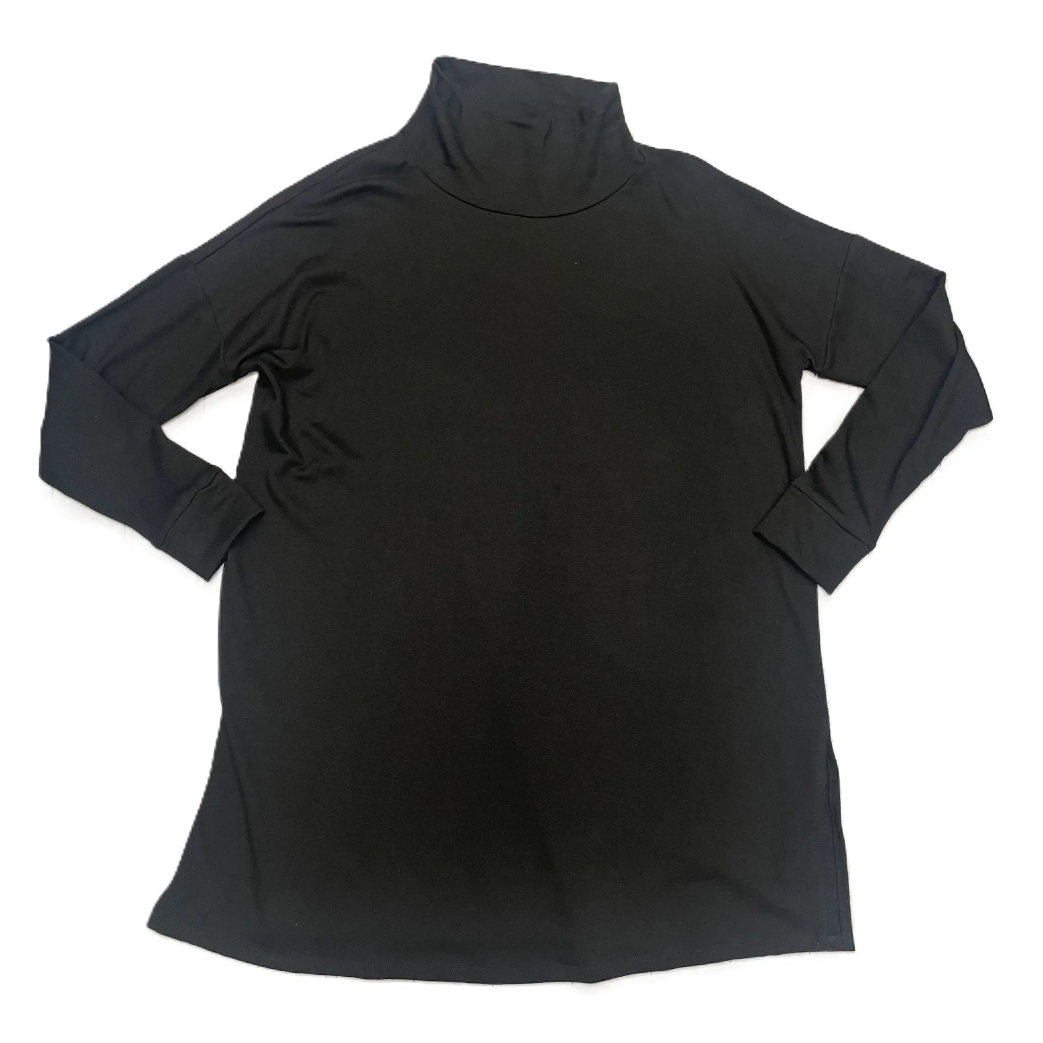 Black Top Long Sleeve By Eileen Fisher, Size: Xs