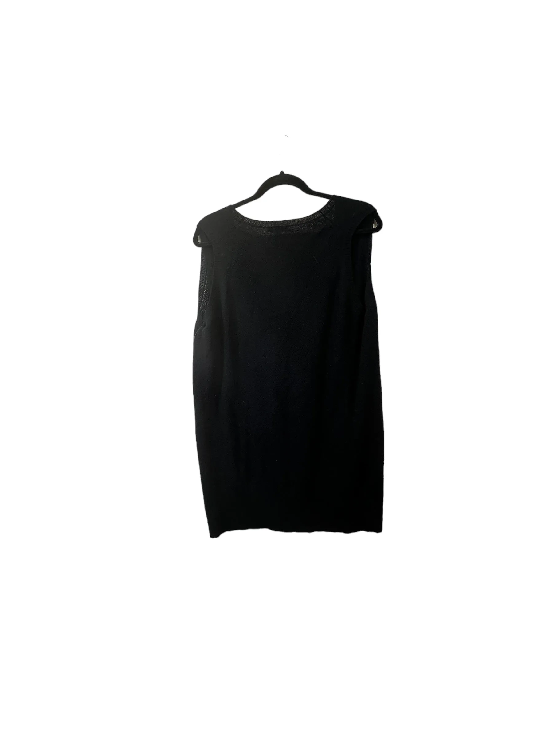 Black Top Sleeveless Designer Eileen Fisher, Size M