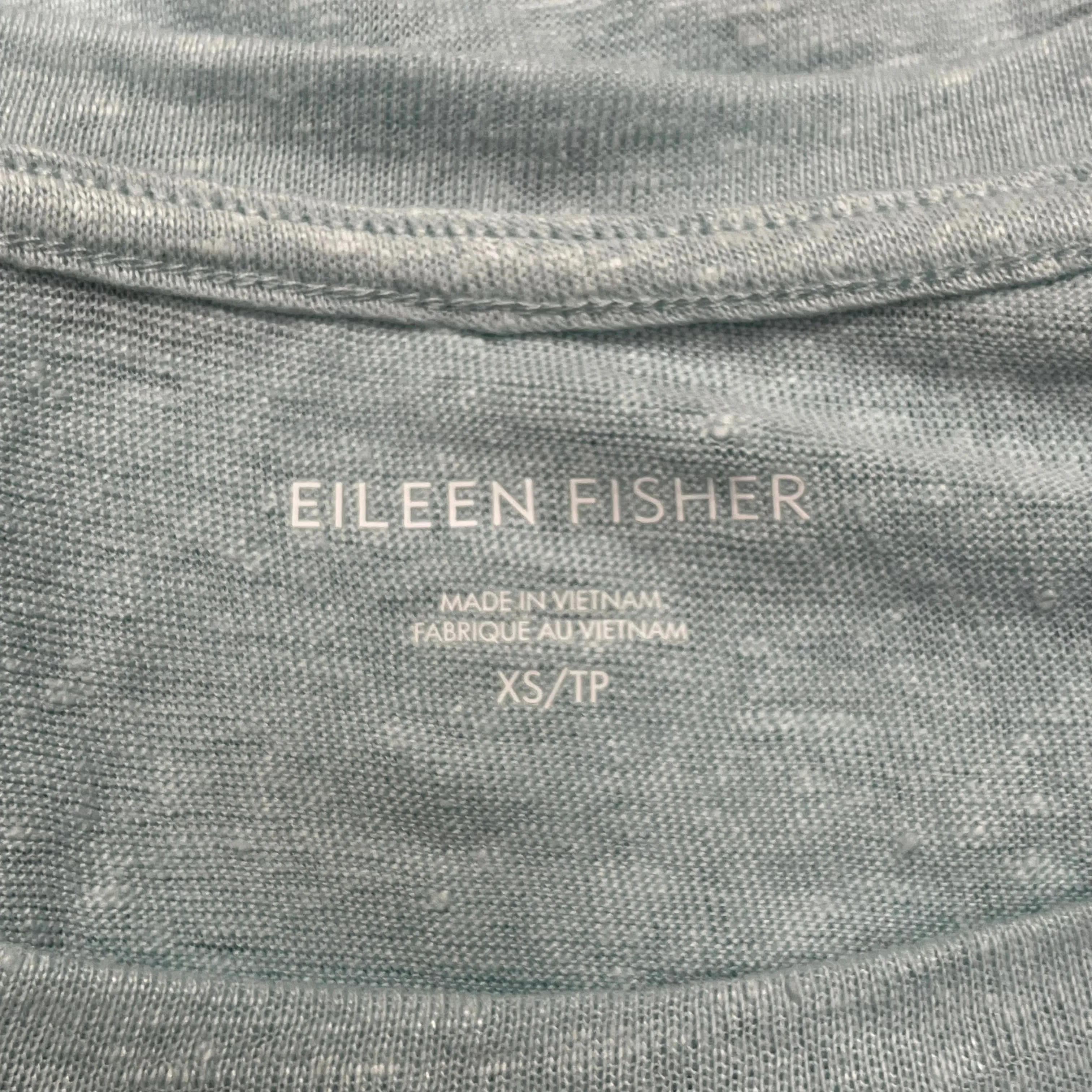 Blue Top Short Sleeve By Eileen Fisher, Size: Xs