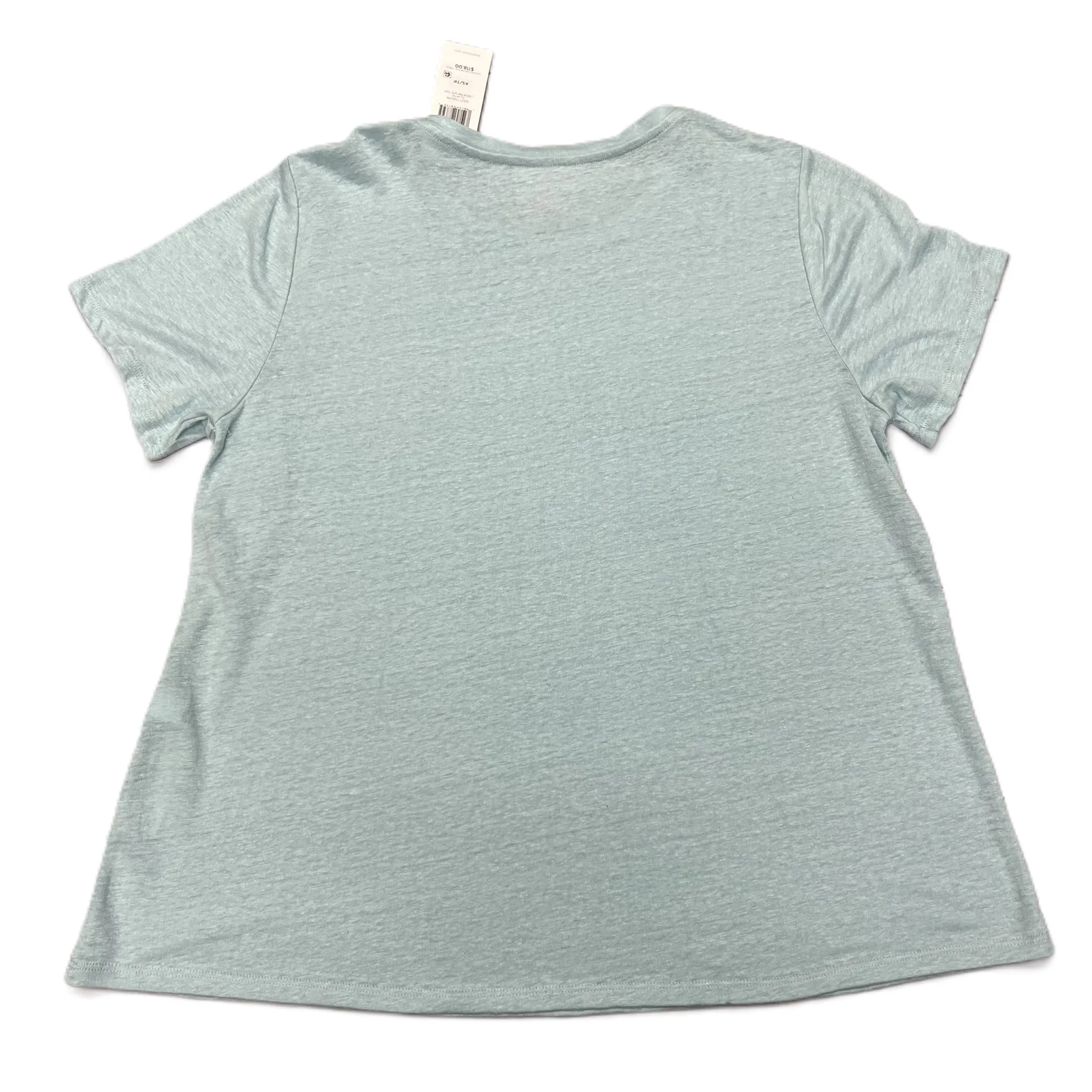 Blue Top Short Sleeve By Eileen Fisher, Size: Xs