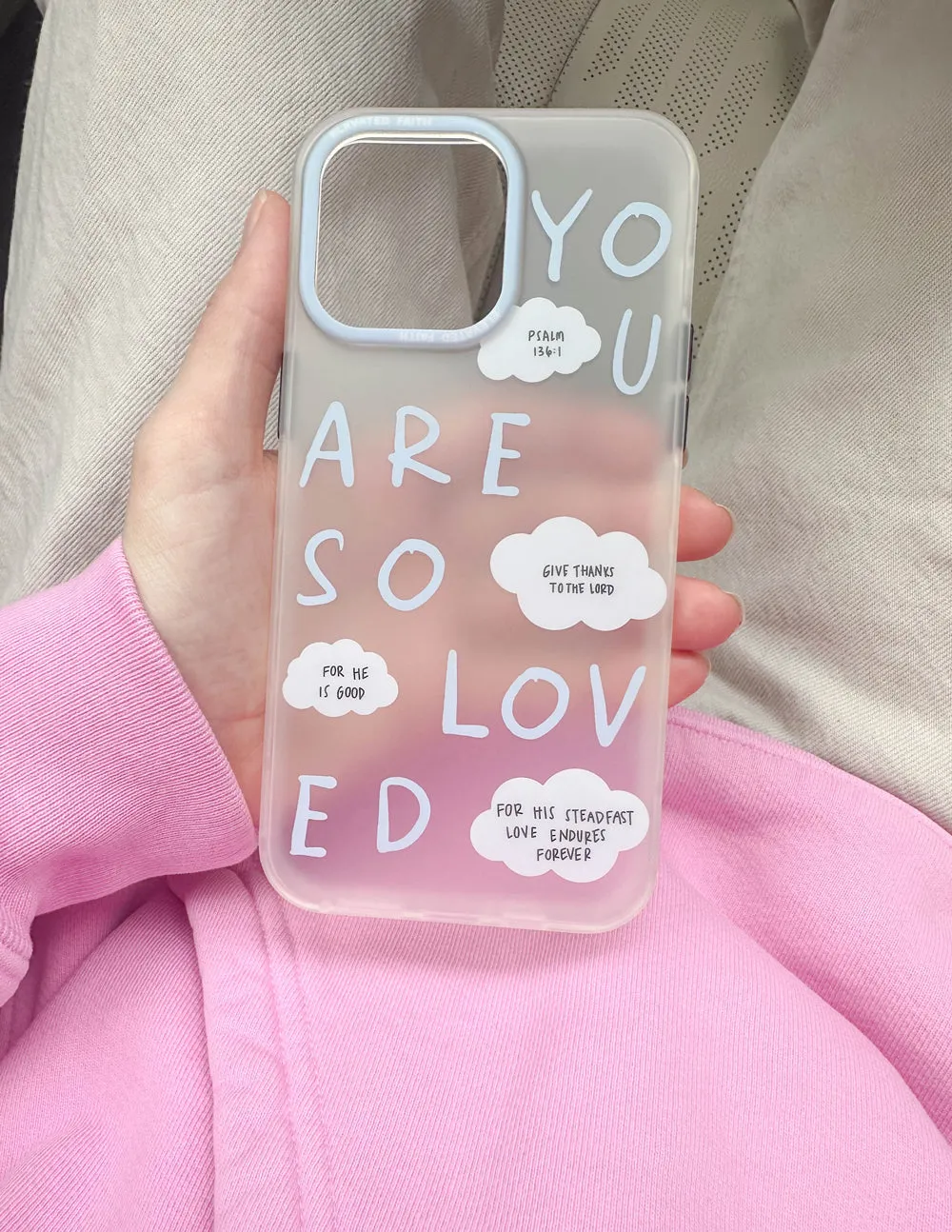 Blue You Are So Loved Frosted Phone Case