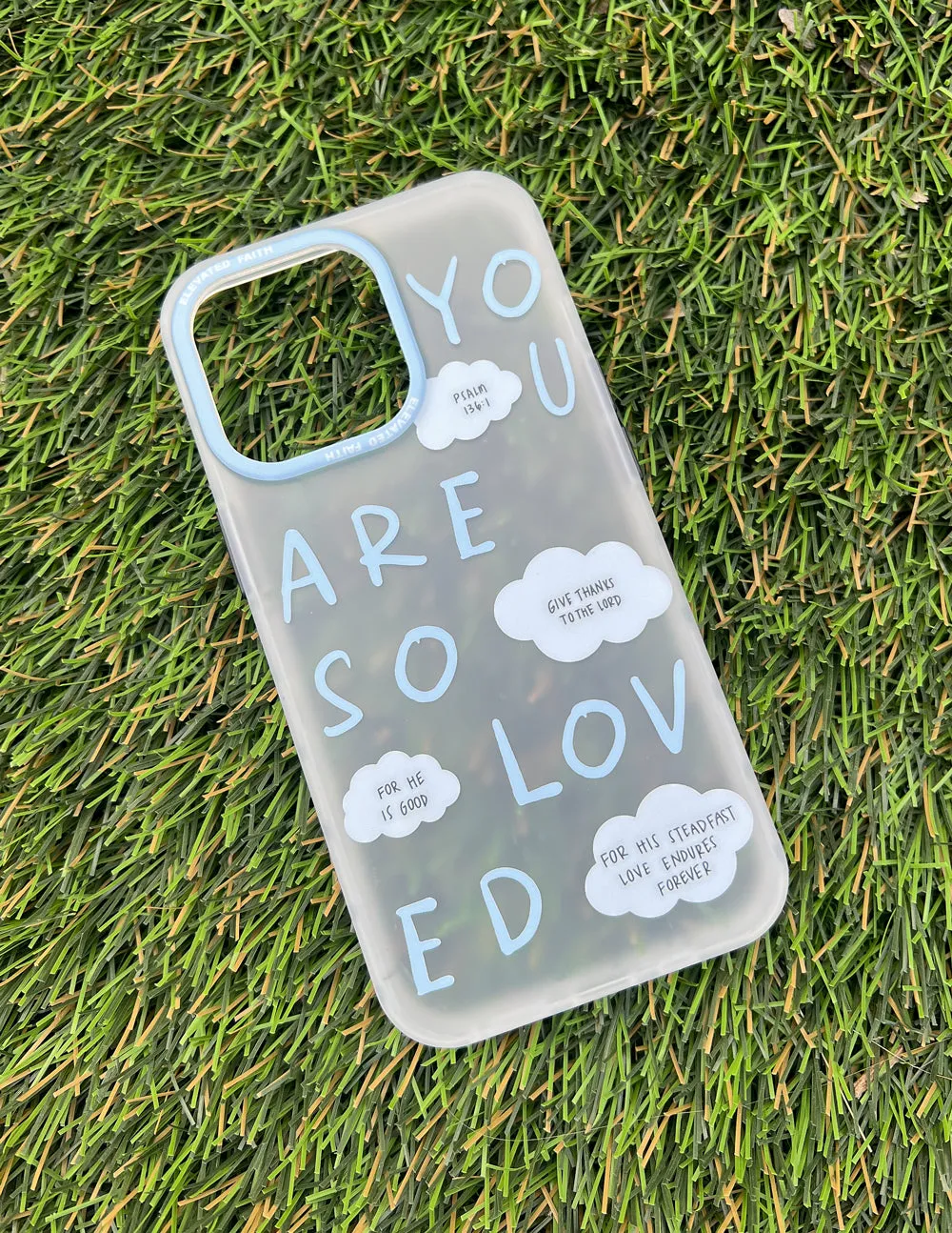 Blue You Are So Loved Frosted Phone Case