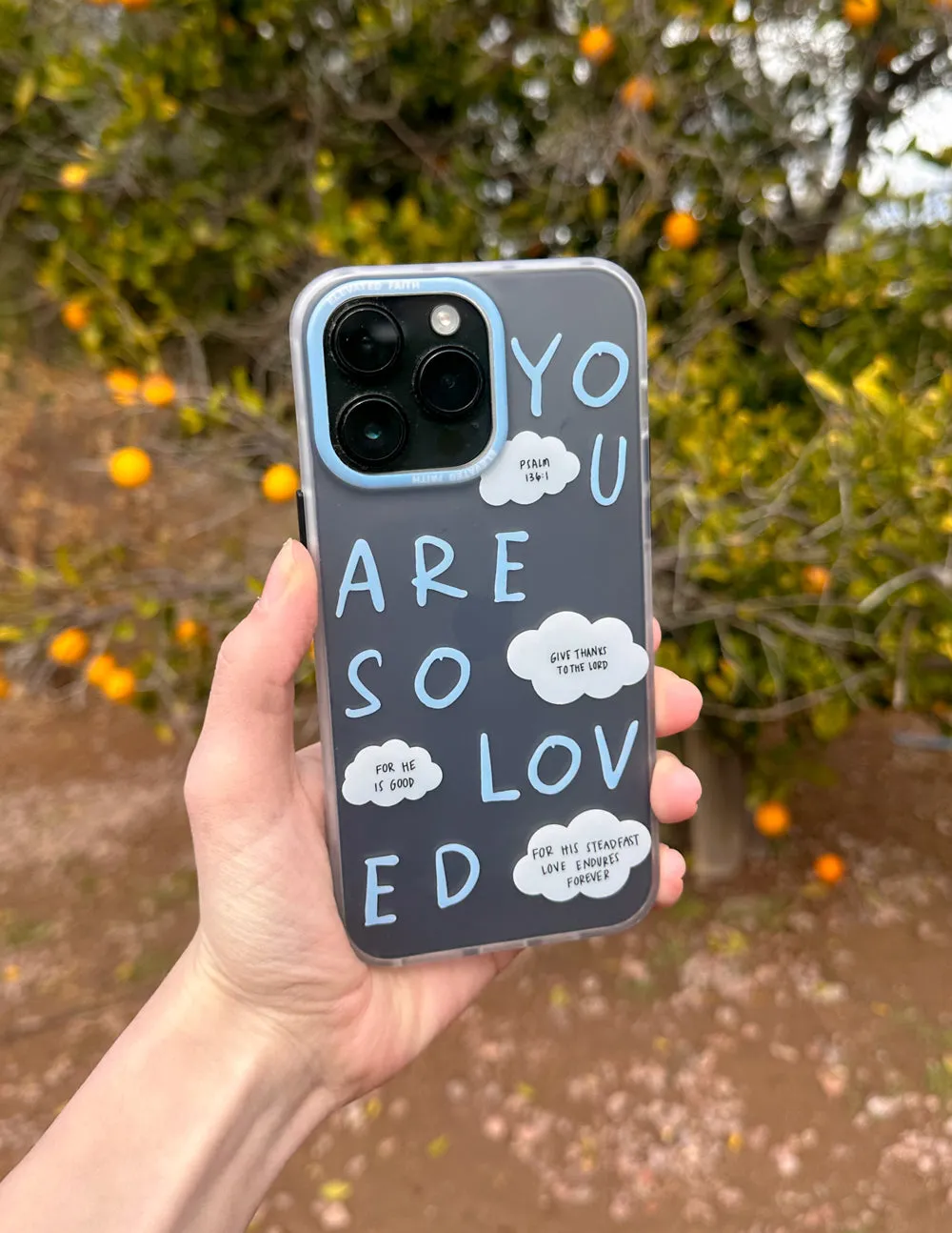 Blue You Are So Loved Frosted Phone Case