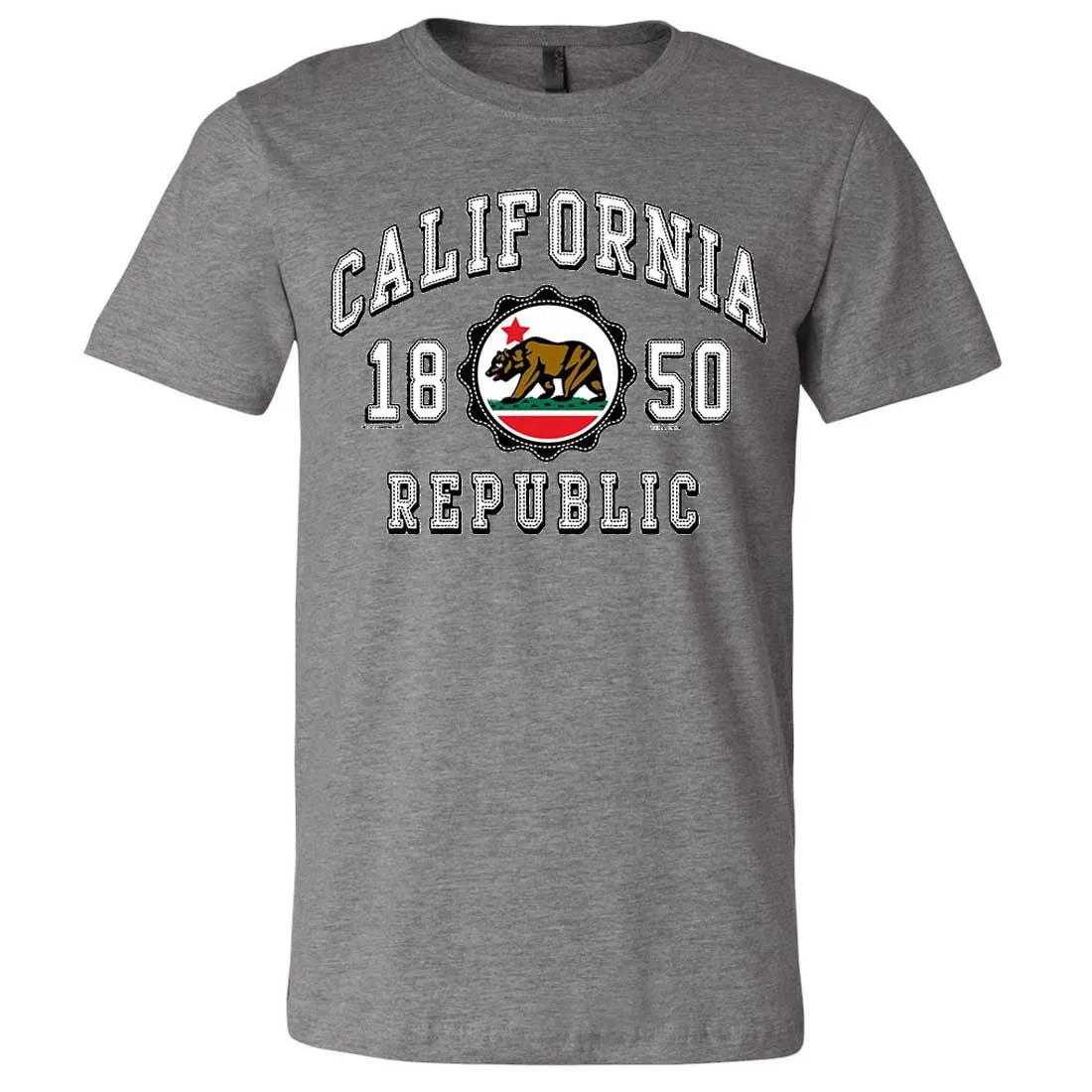 California Republic 1850 Asst Colors Mens Fitted Tee