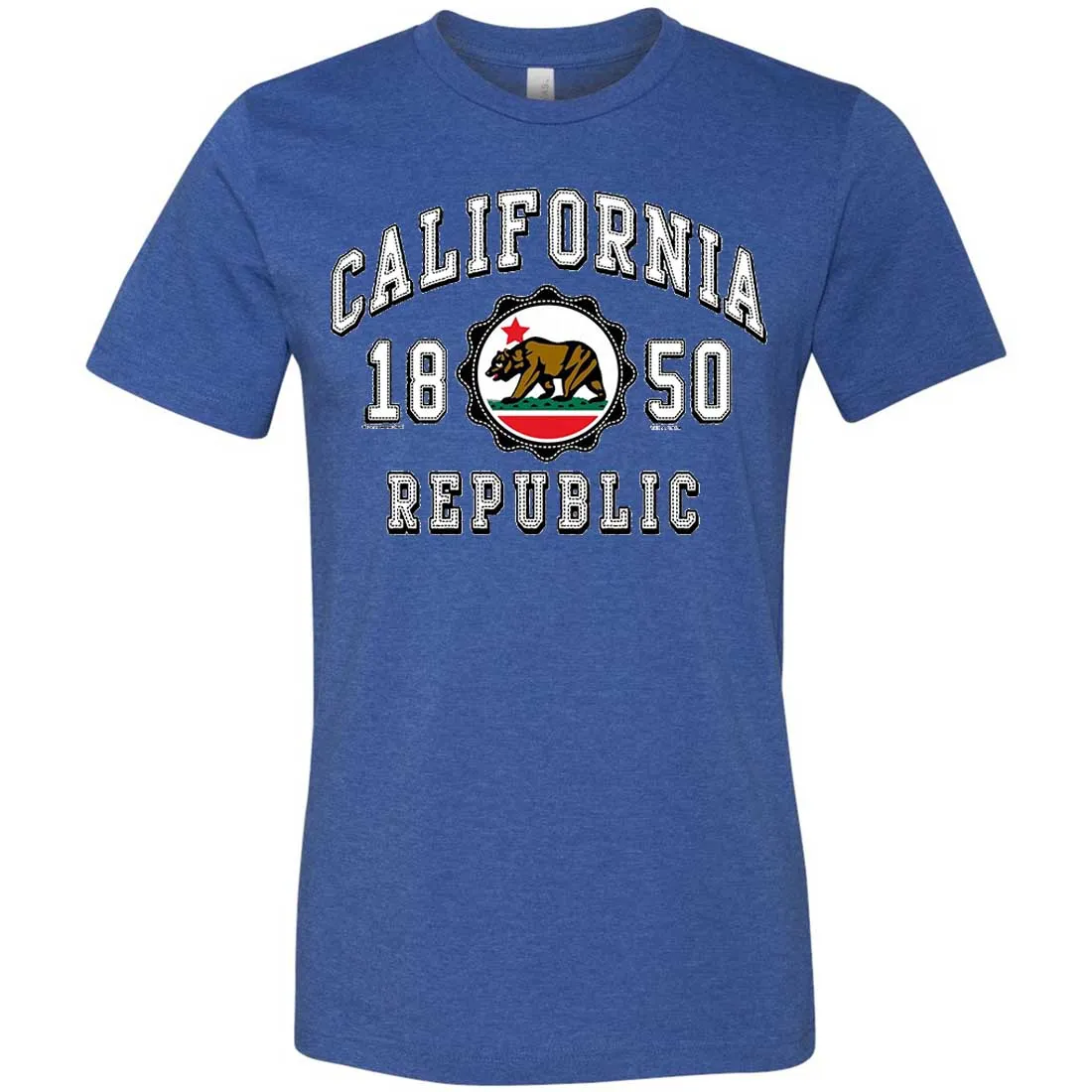 California Republic 1850 Asst Colors Mens Fitted Tee