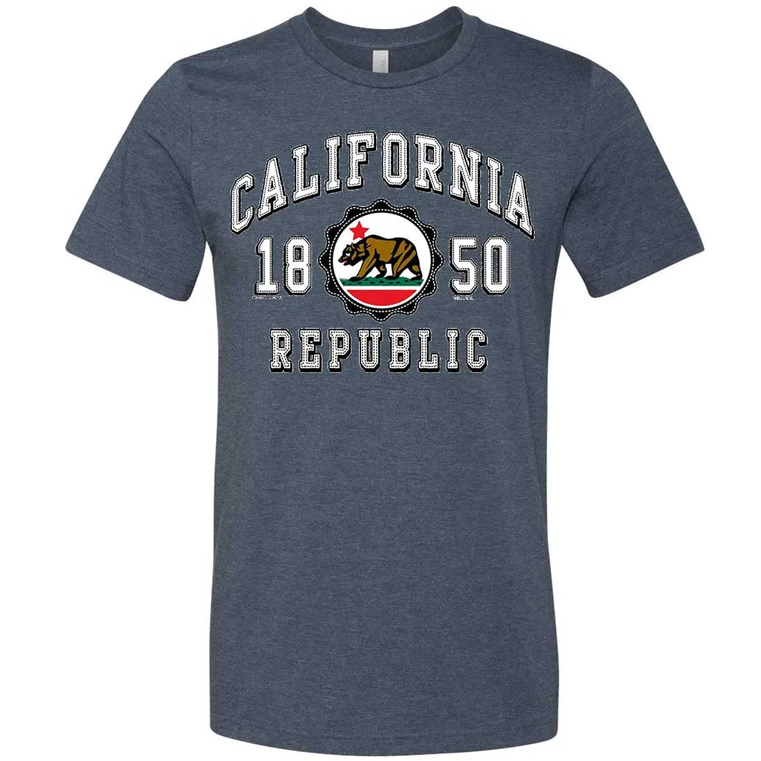 California Republic 1850 Asst Colors Mens Fitted Tee