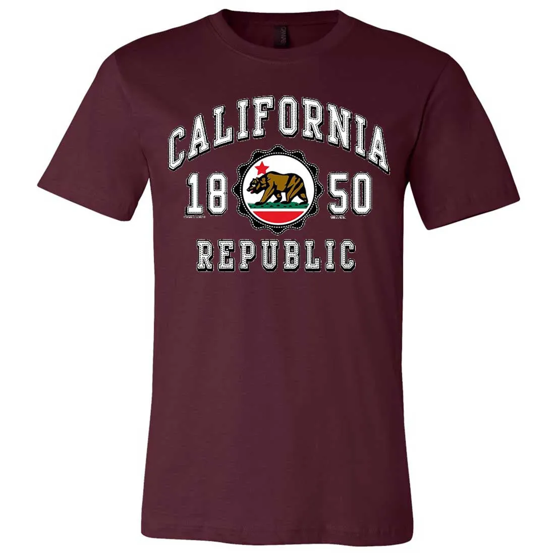 California Republic 1850 Asst Colors Mens Fitted Tee