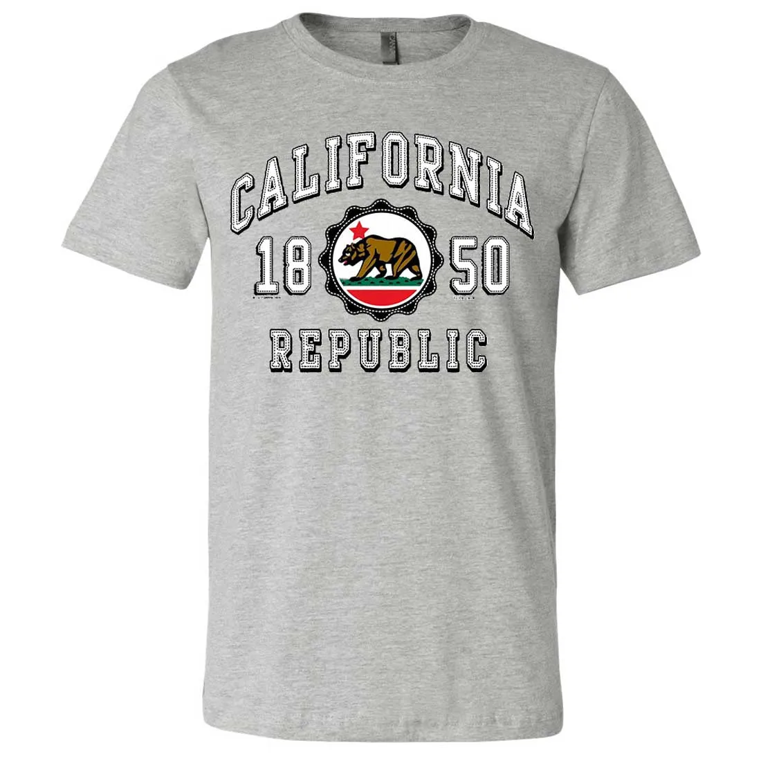 California Republic 1850 Asst Colors Mens Fitted Tee