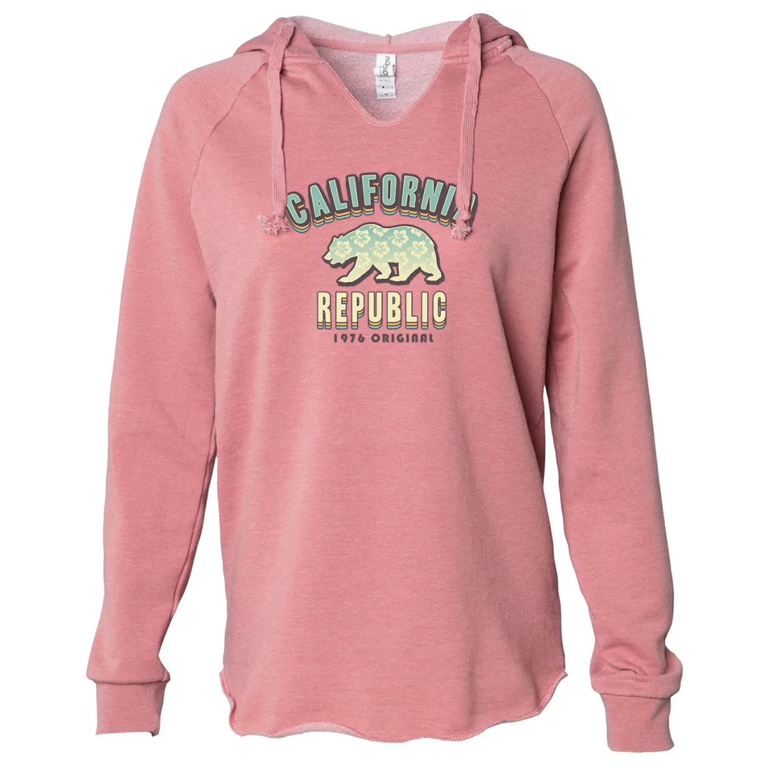 California Republic 1976 Bear Women's Soft Hooded Pullover