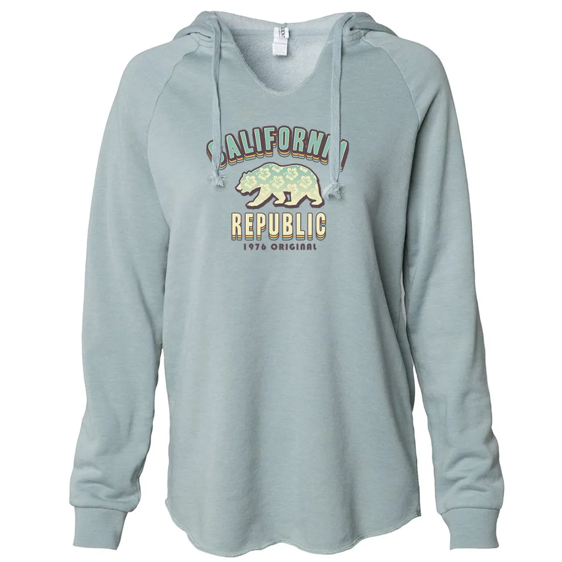 California Republic 1976 Bear Women's Soft Hooded Pullover