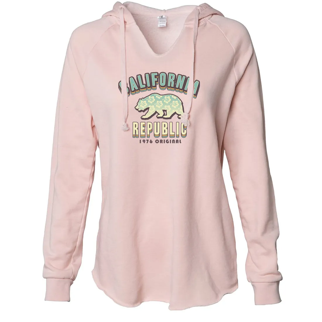 California Republic 1976 Bear Women's Soft Hooded Pullover