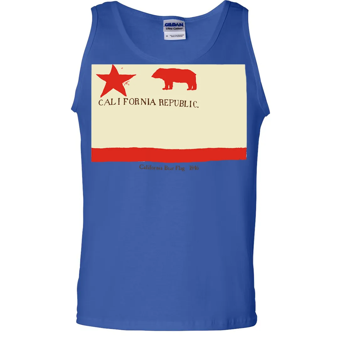 California Republic Bear Flag 1846 Asst Colors Tank Top