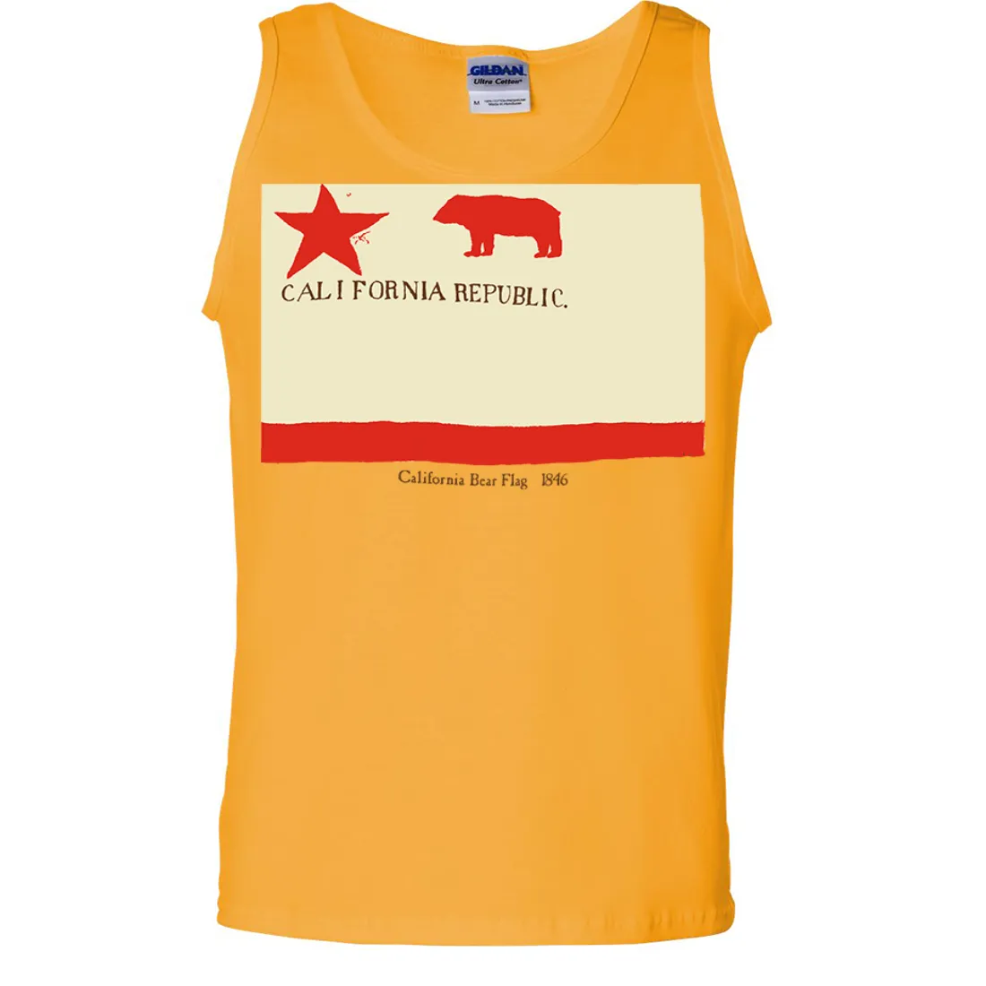 California Republic Bear Flag 1846 Asst Colors Tank Top