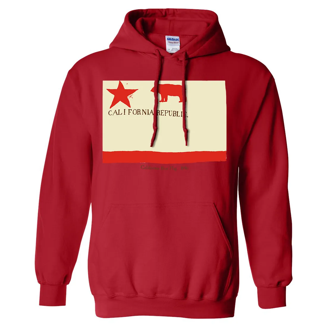 California Republic Bear Flag 1846 Sweatshirt Hoodie