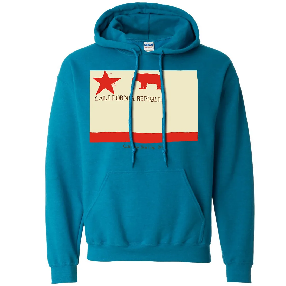 California Republic Bear Flag 1846 Sweatshirt Hoodie