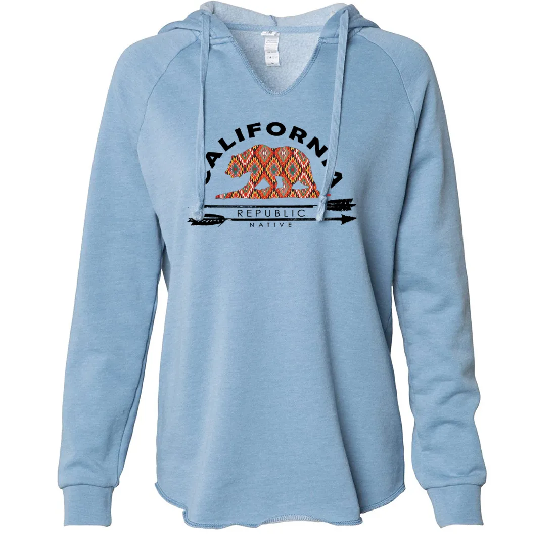 California Republic Native Women's Soft Hooded Pullover