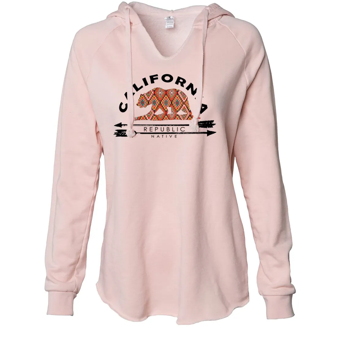 California Republic Native Women's Soft Hooded Pullover