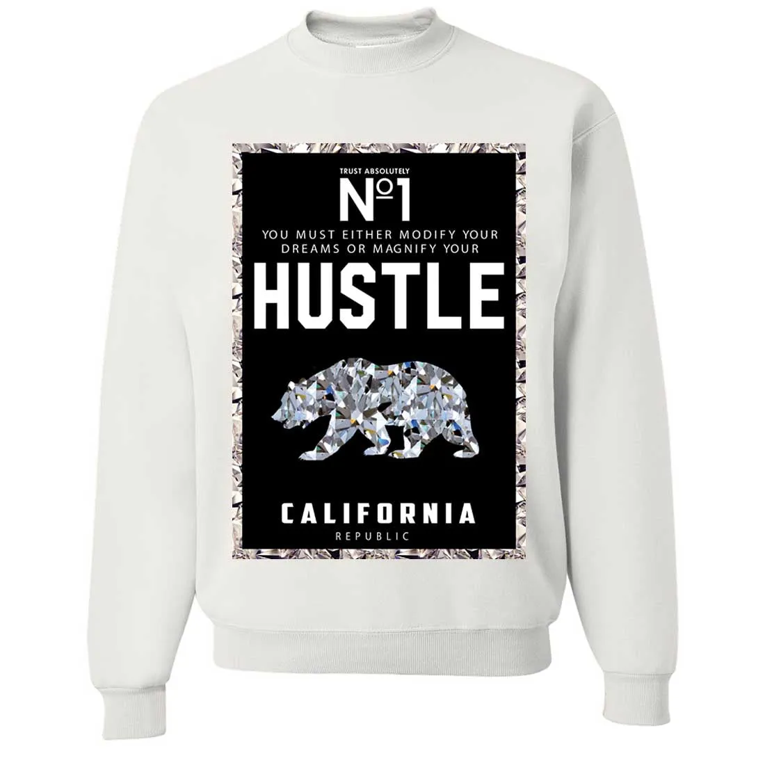 California Republic No. 1 Diamond Hustle Crewneck Sweatshirt