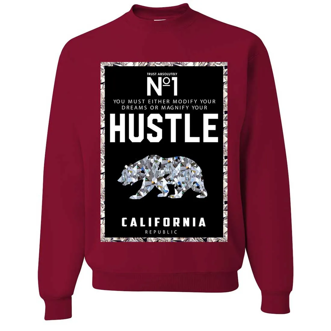 California Republic No. 1 Diamond Hustle Crewneck Sweatshirt