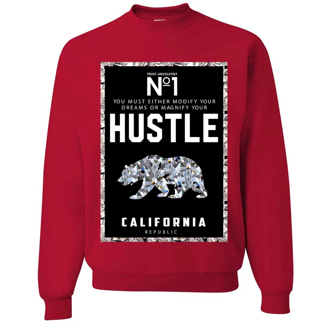 California Republic No. 1 Diamond Hustle Crewneck Sweatshirt