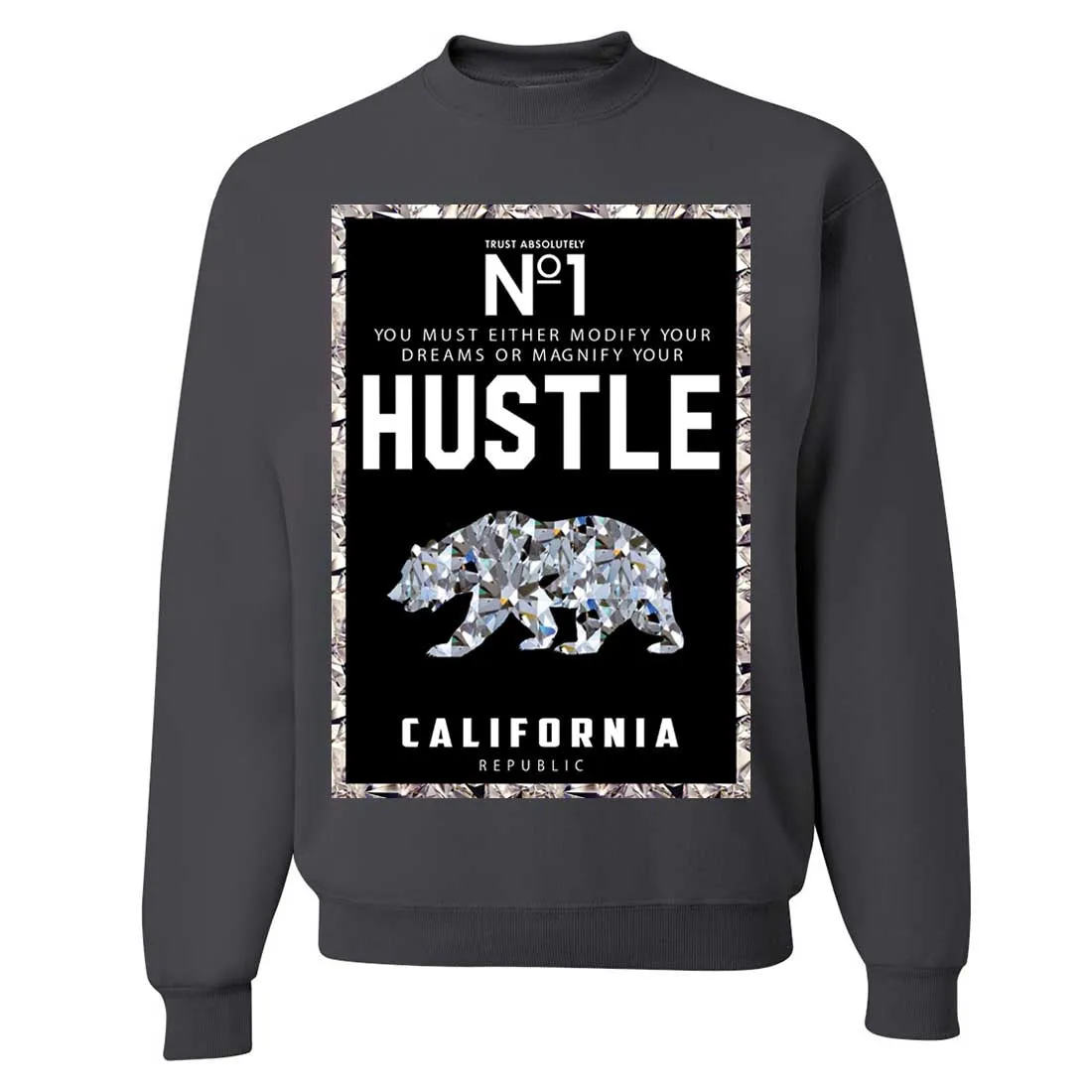 California Republic No. 1 Diamond Hustle Crewneck Sweatshirt