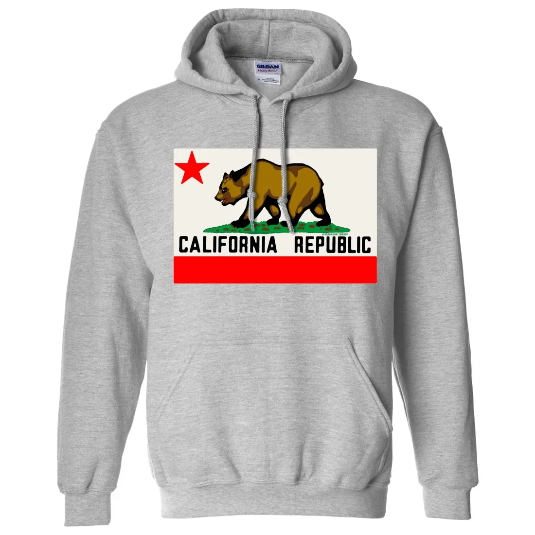 California Republic Original Bear Flag Sweatshirt Hoodie