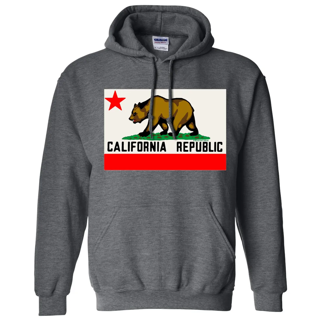 California Republic Original Bear Flag Sweatshirt Hoodie