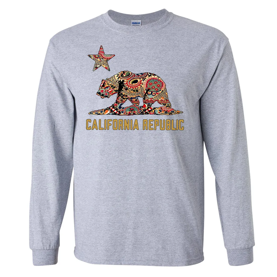 California Republic Paisley Bear Long Sleeve Shirt