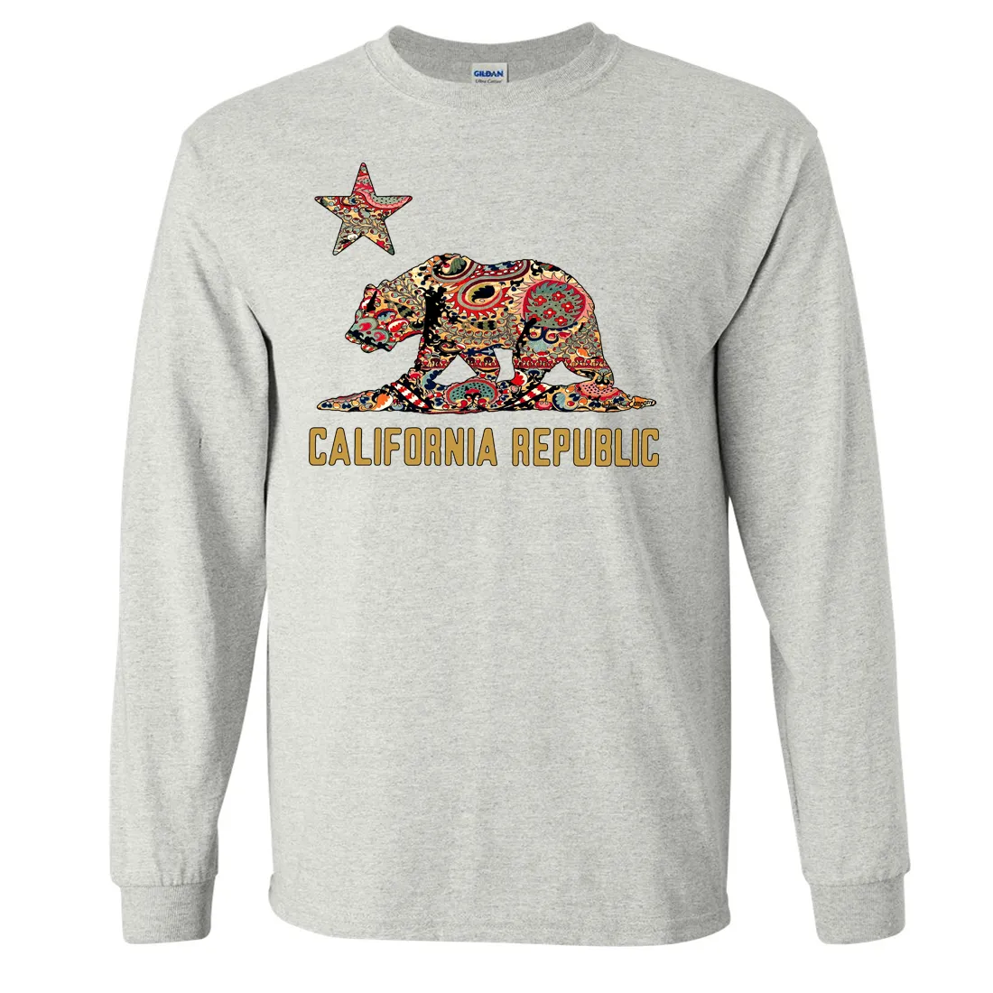 California Republic Paisley Bear Long Sleeve Shirt