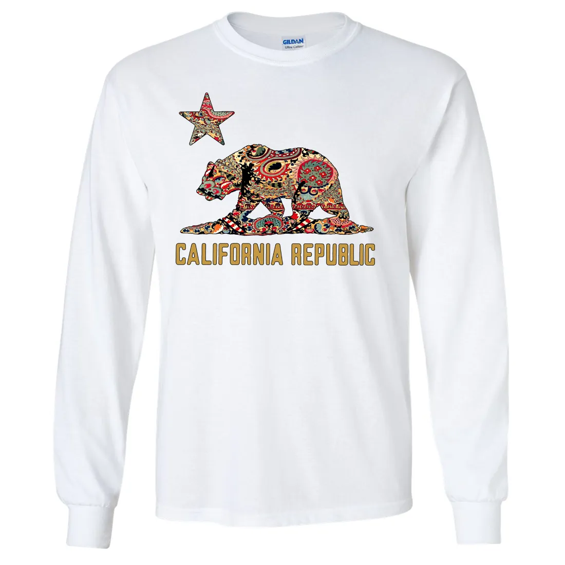 California Republic Paisley Bear Long Sleeve Shirt